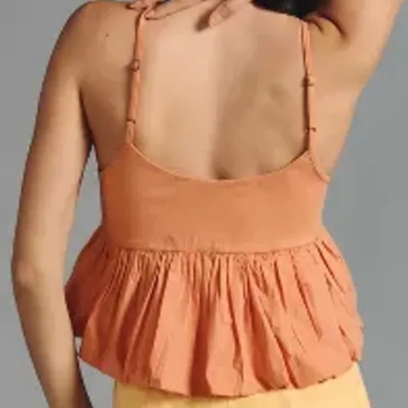 Brand New MAEVE RUFFLED BUBBLE-HEM CROPPED TANK - Picture 6 of 12